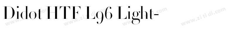 Didot HTF L96 Light字体转换